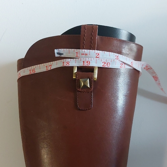 BLONDO Waterproof Wide Calf Brown Leather Riding Boots sz. 7.5 M - Picture 13 of 17